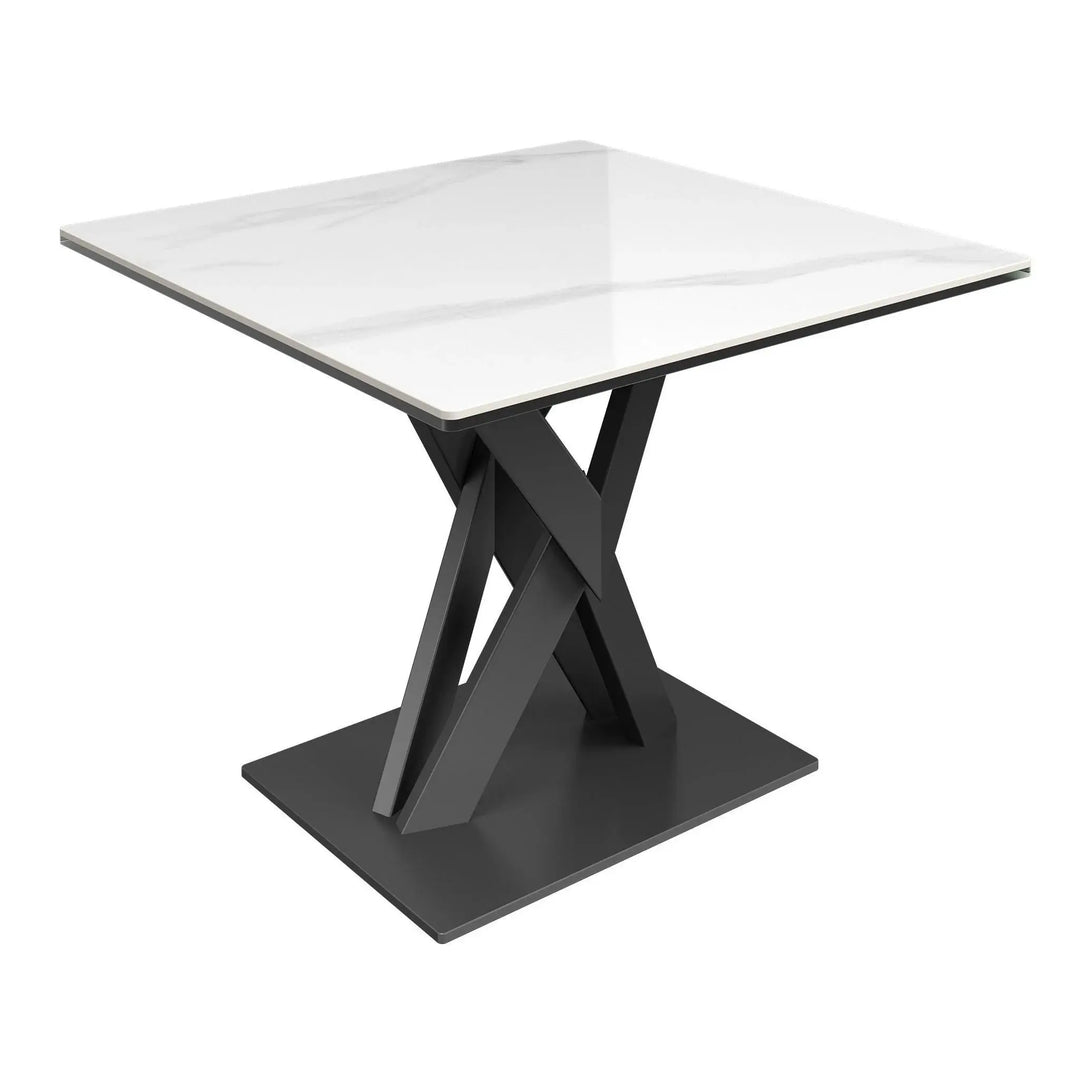 Kaito White Gloss Ceramic Side Table Torelli