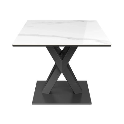 Kaito White Gloss Ceramic Side Table Torelli