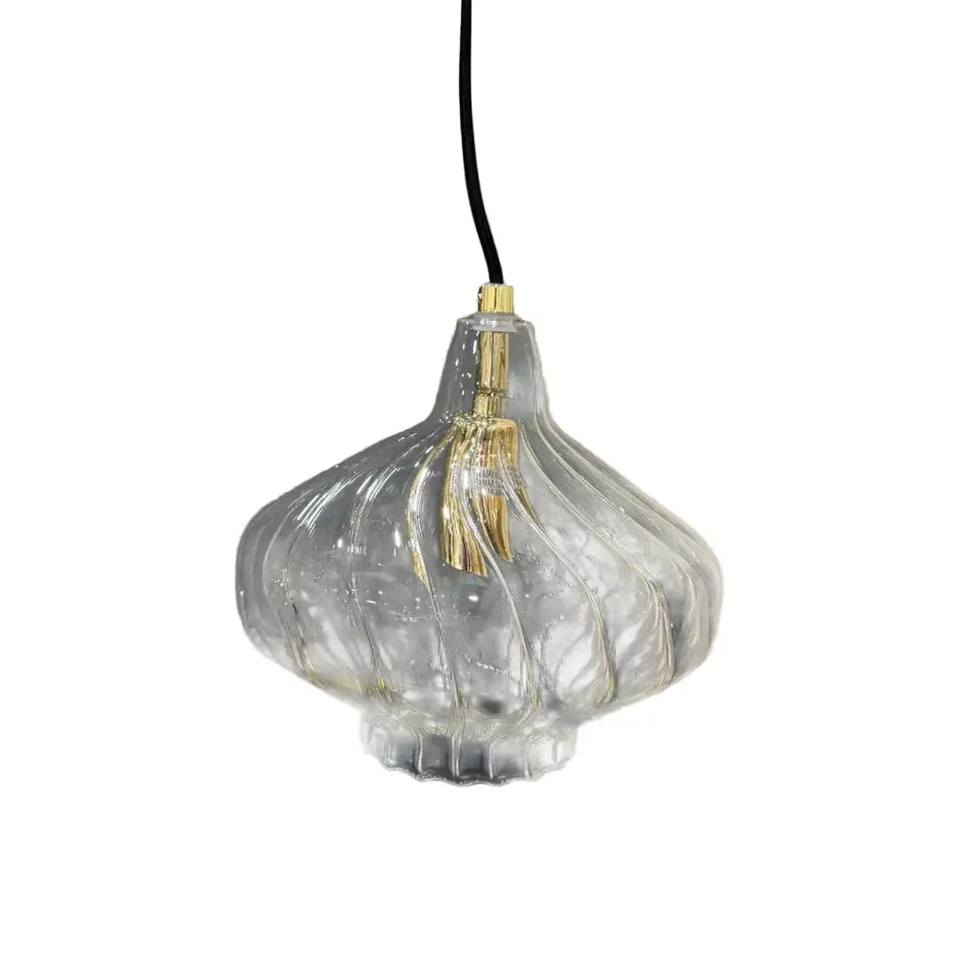 Made.com Kaleido Pendant Light, Clear Glass and Brass UCPMJ