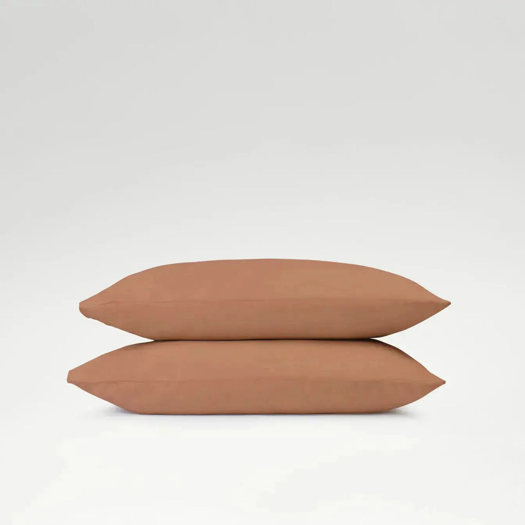 Christy Organic Retreat Standard Pillowcase Pair Clay CHRISTY LUX-HOM