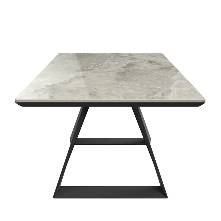 Lunara Grey Gloss Ceramic Coffee Table Torelli