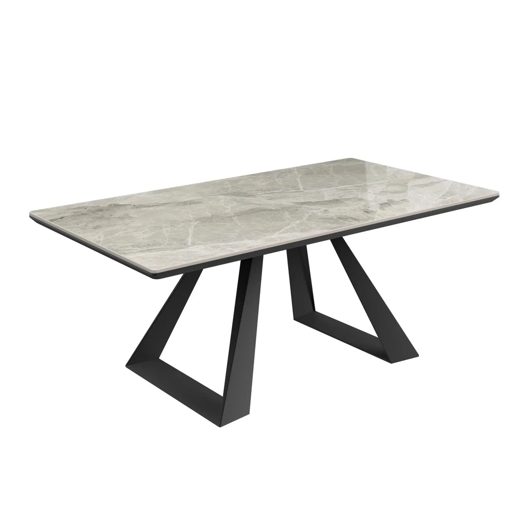 Lunara Grey Gloss Ceramic Coffee Table Torelli