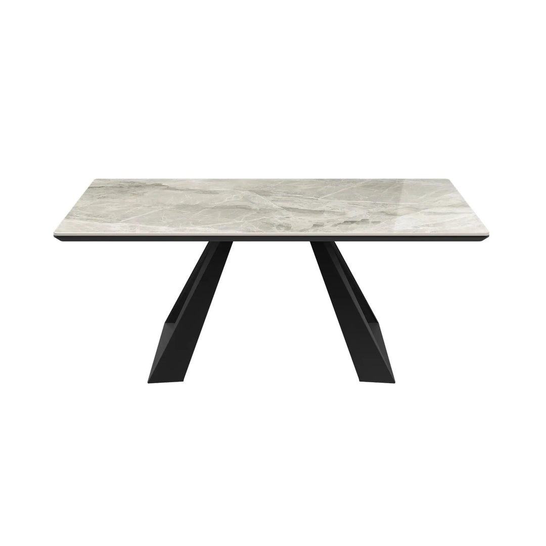 Lunara Grey Gloss Ceramic Coffee Table Torelli