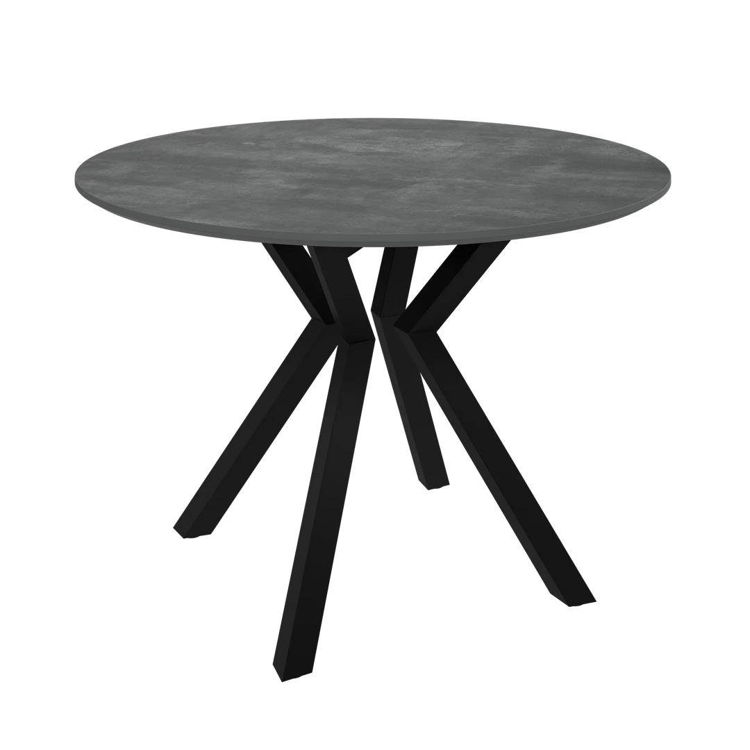 Lorenzi 110cm Grey Ceramic Look Dining Table Torelli