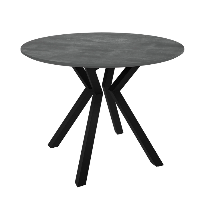 Lorenzi 110cm Grey Ceramic Look Dining Table Torelli