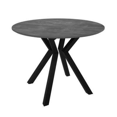 Lorenzi 110cm Grey Ceramic Look Dining Table Torelli