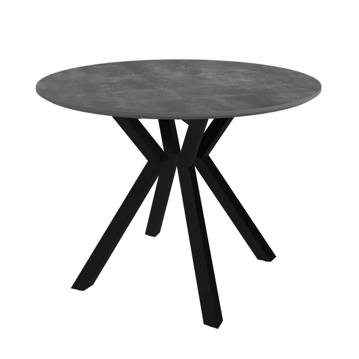 Lorenzi 110cm Grey Ceramic Look Dining Table Torelli