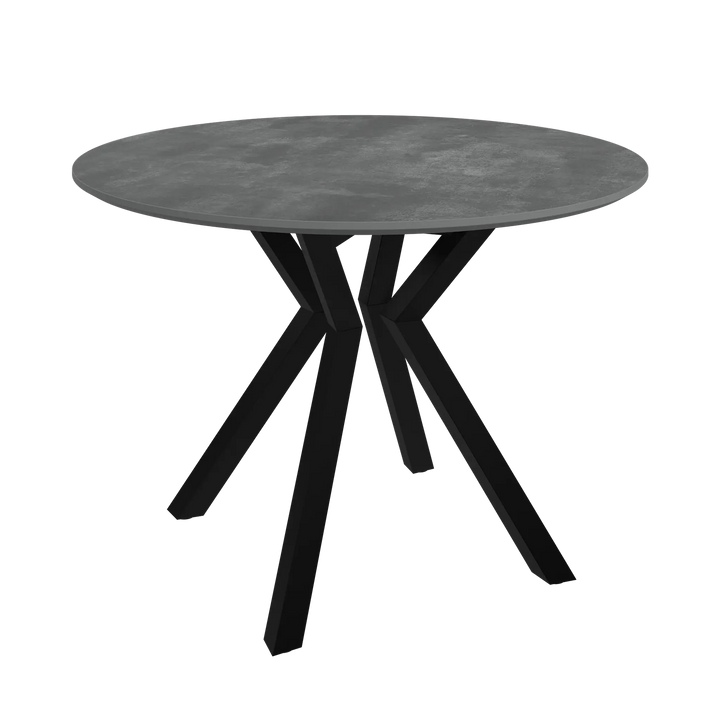 Lorenzi 110cm Grey Ceramic Look Dining Table Torelli