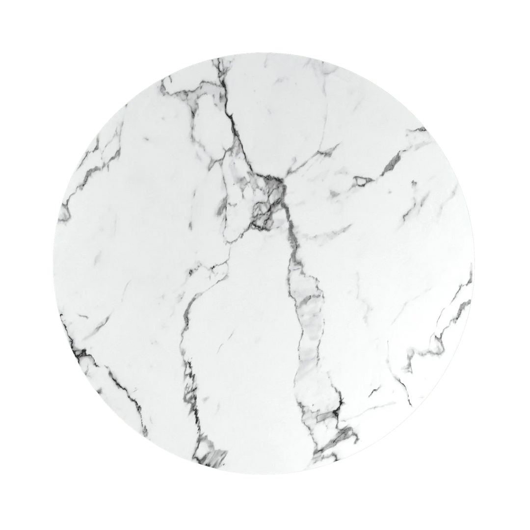 Lorenzi 110cm White Ceramic Look Dining Table Torelli