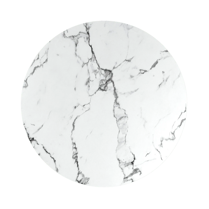 Lorenzi 110cm White Ceramic Look Dining Table Torelli