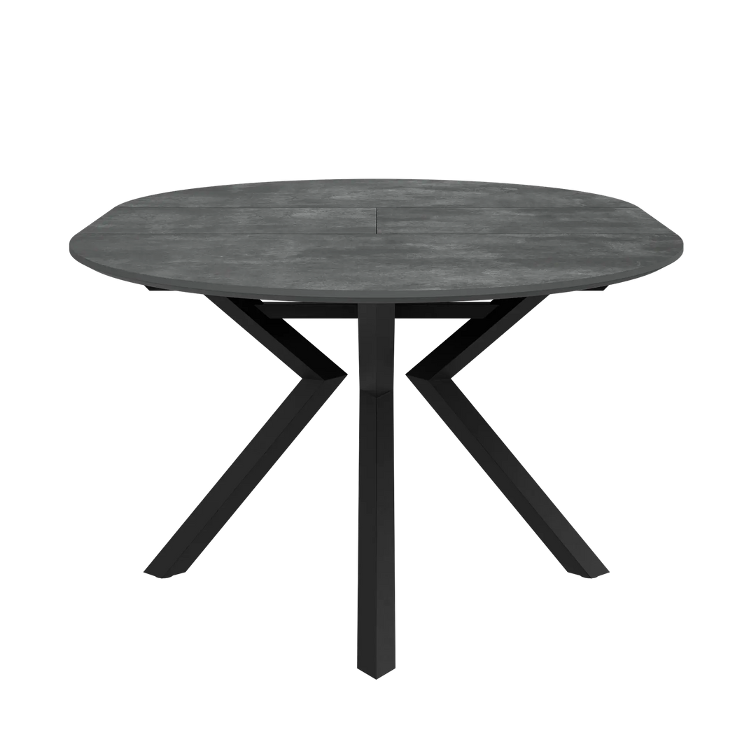 Lorenzi 120-160cm Extending Grey Ceramic Look Dining Table Torelli