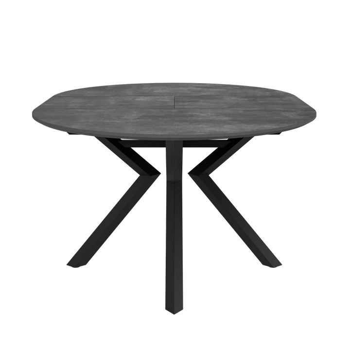 Lorenzi 120-160cm Extending Grey Ceramic Look Dining Table Torelli