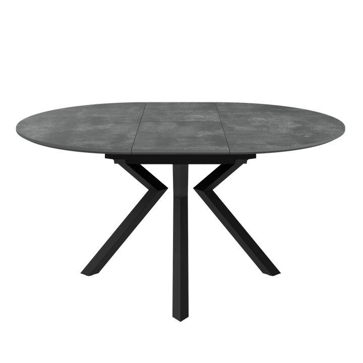 Lorenzi 120-160cm Extending Grey Ceramic Look Dining Table Torelli