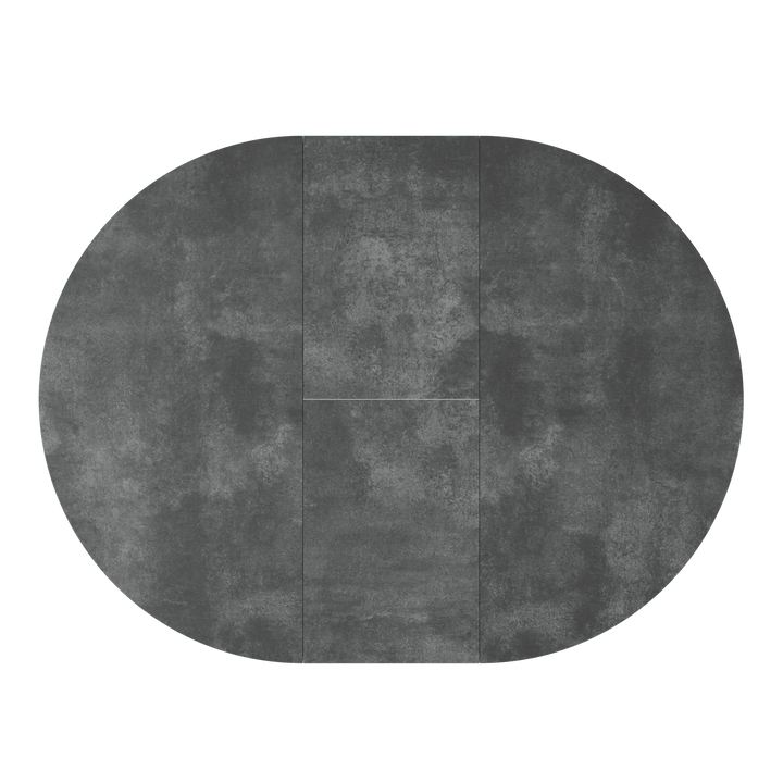 Lorenzi 120-160cm Extending Grey Ceramic Look Dining Table Torelli