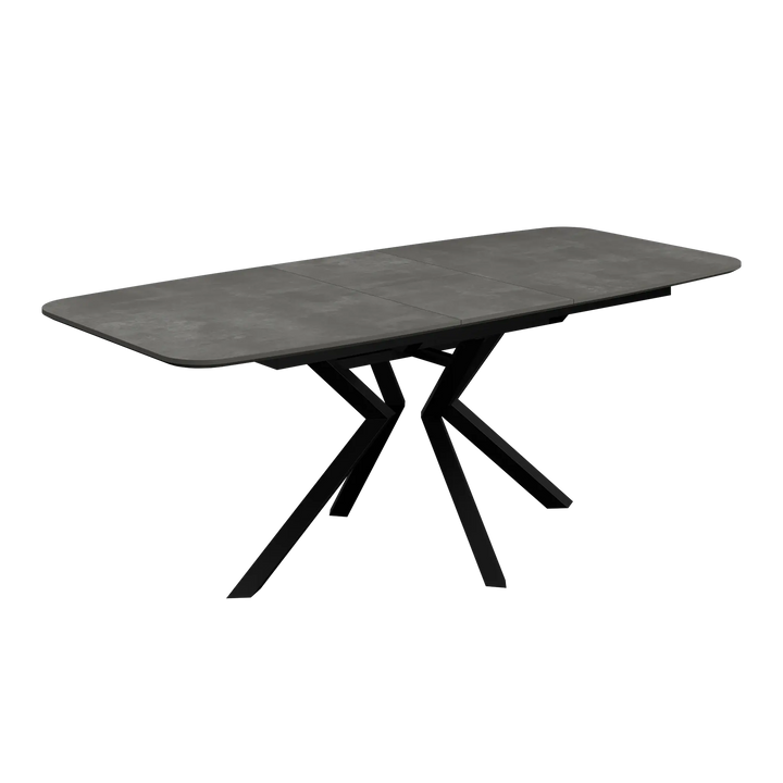 Lorenzi 160-200cm Extending Grey Ceramic Look Dining Table Torelli