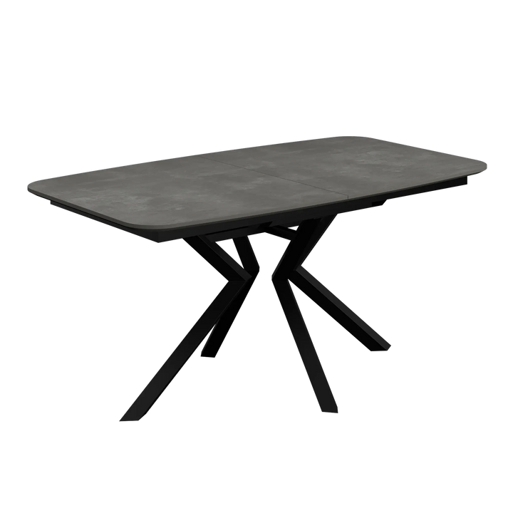 Lorenzi 160-200cm Extending Grey Ceramic Look Dining Table Torelli