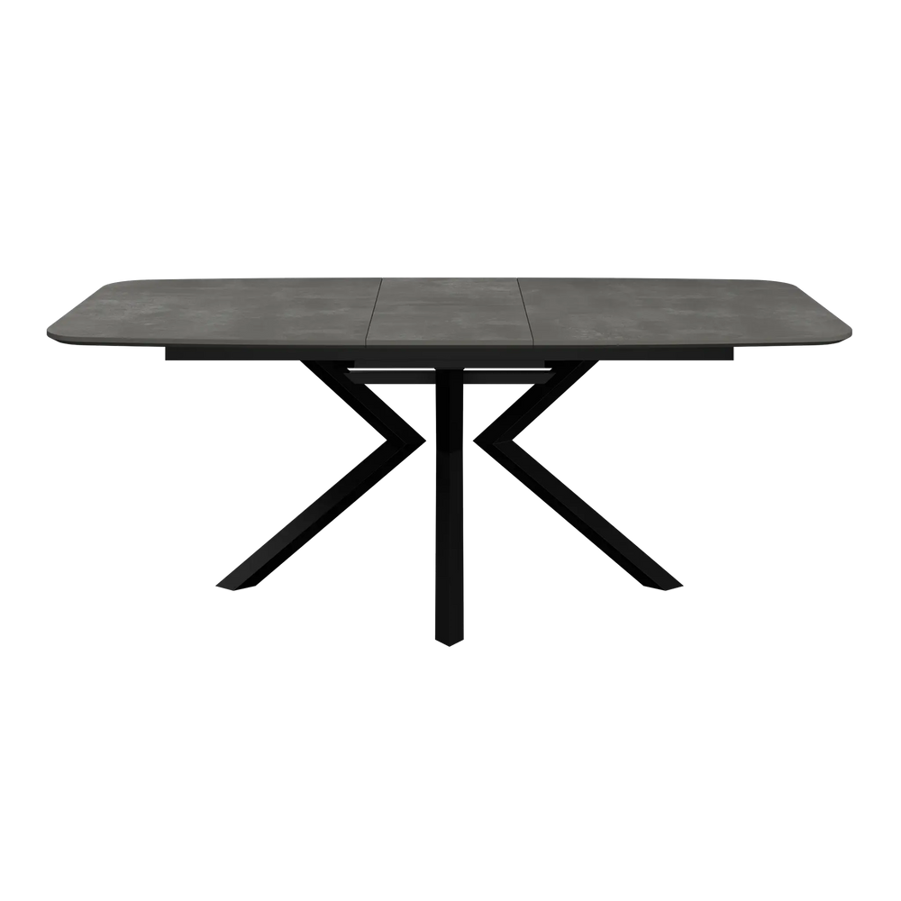 Lorenzi 160-200cm Extending Grey Ceramic Look Dining Table Torelli