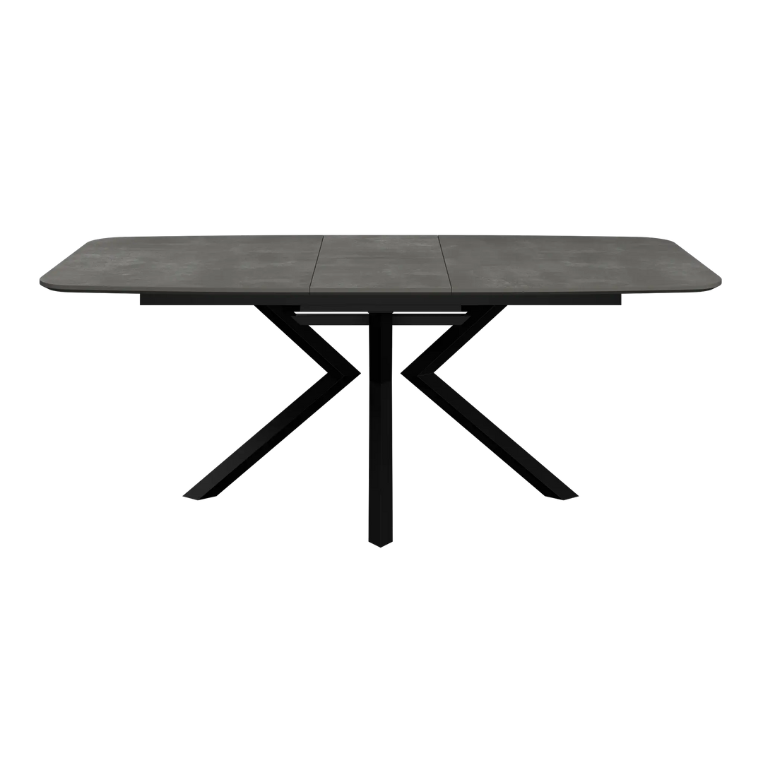 Lorenzi 160-200cm Extending Grey Ceramic Look Dining Table Torelli