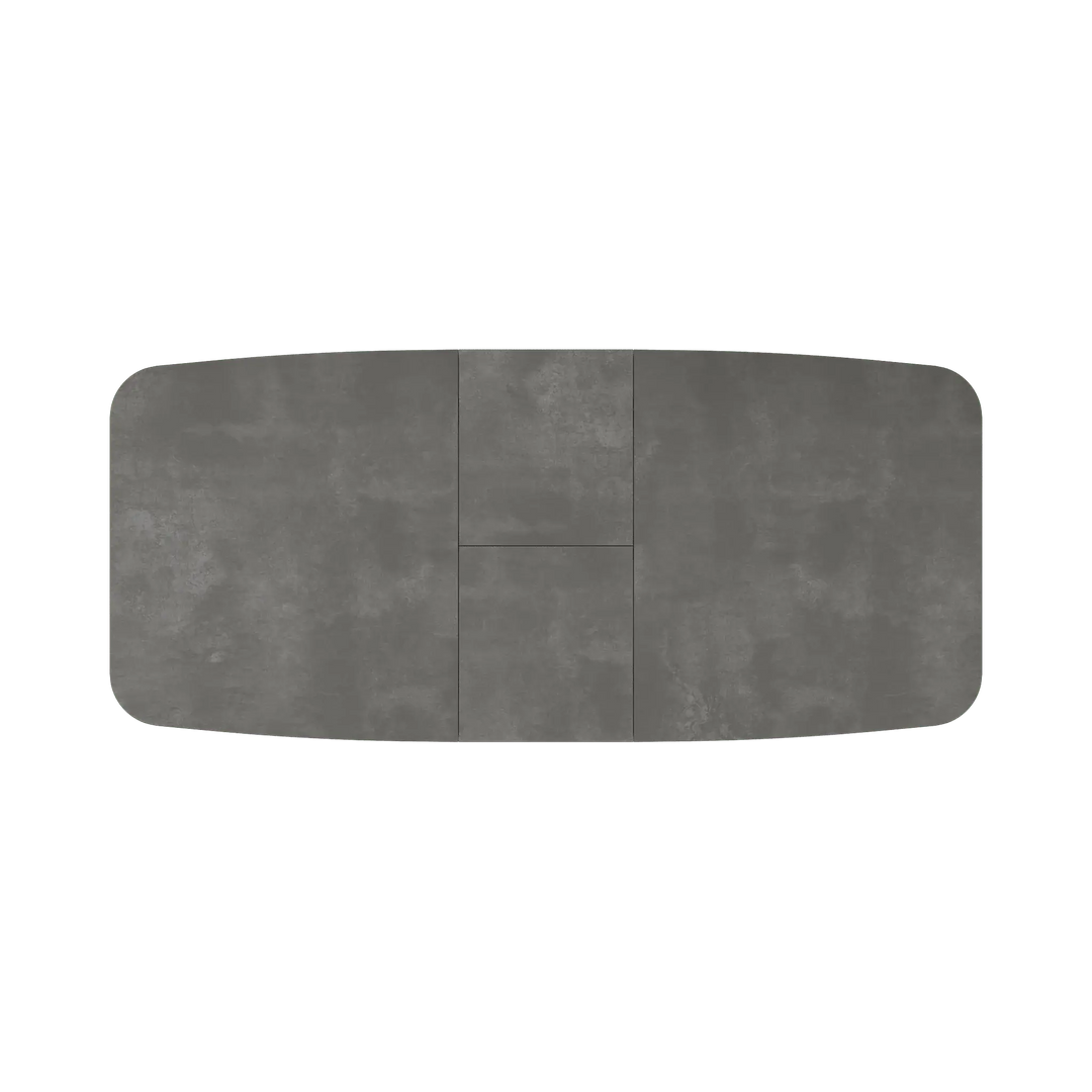 Lorenzi 160-200cm Extending Grey Ceramic Look Dining Table Torelli