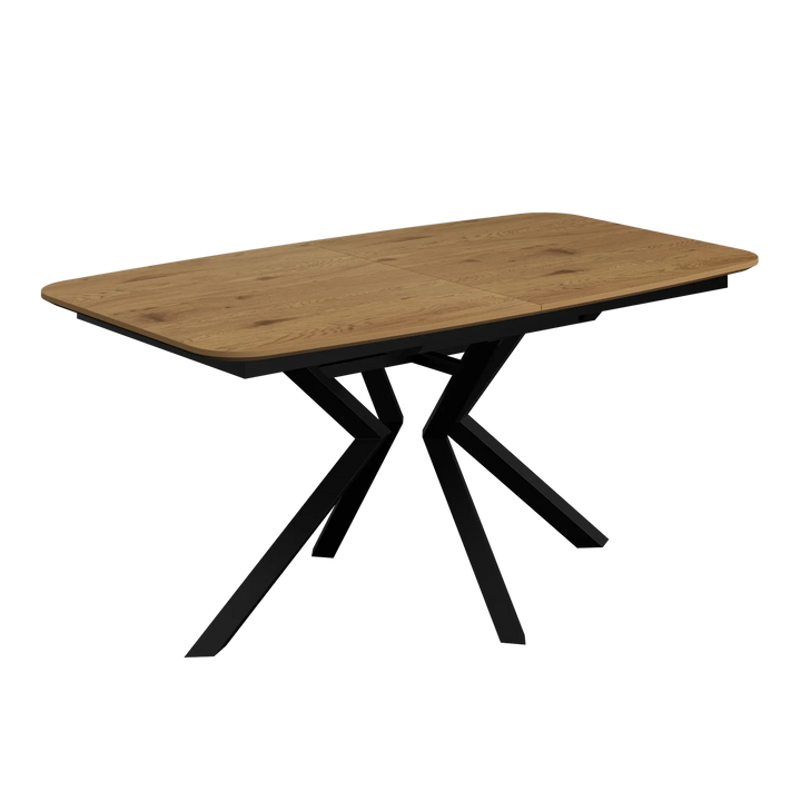Lorenzo 160-200cm Extending Wood Look Ceramic Look Dining Table Torelli