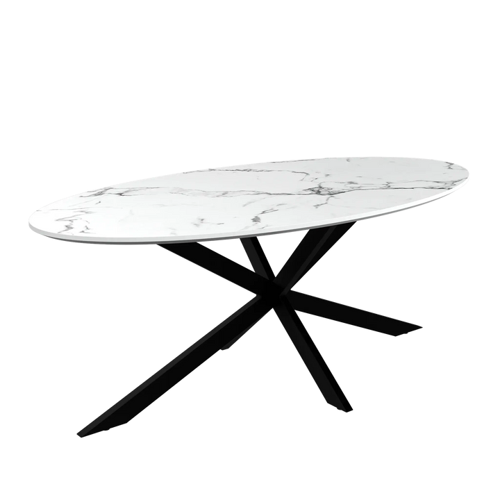 Lorenzi White Ceramic Look Coffee Table Torelli