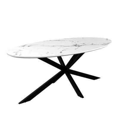 Lorenzi White Ceramic Look Coffee Table Torelli