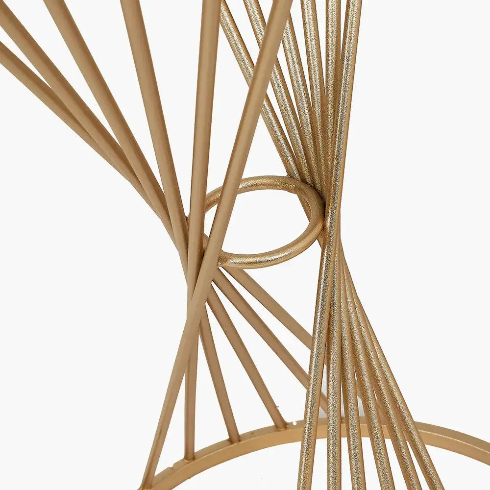 Liberty Glass and Gold Metal Large Side Table   Nicholas John Interiors