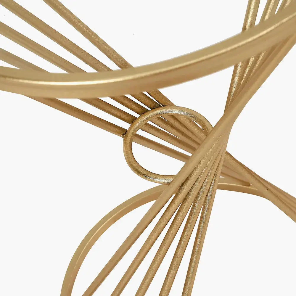 Liberty Glass and Gold Metal Small Side Table   Nicholas John Interiors