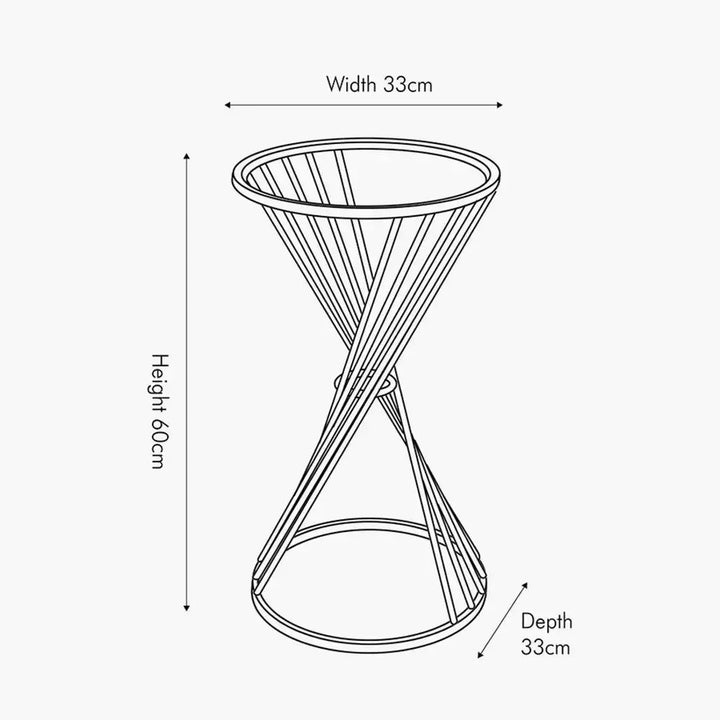 Liberty Glass and Gold Metal Small Side Table   Nicholas John Interiors