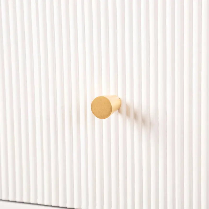 Lindon 4 Drawer Chest Cabinet In White With Gold Handles Lina Home