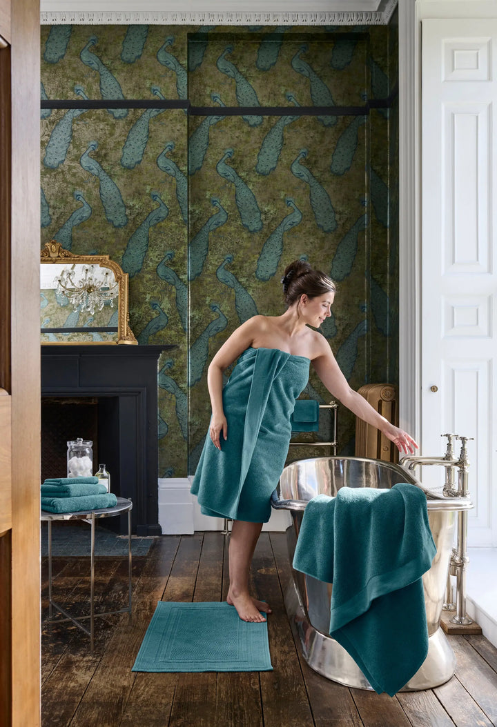 Christy Luxe Bath Sheet Denim - NJ Home Interiors