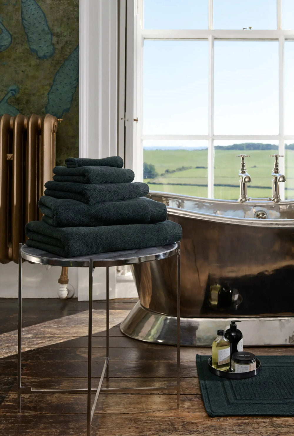 Christy Luxe Bath Sheet Black - NJ Home Interiors