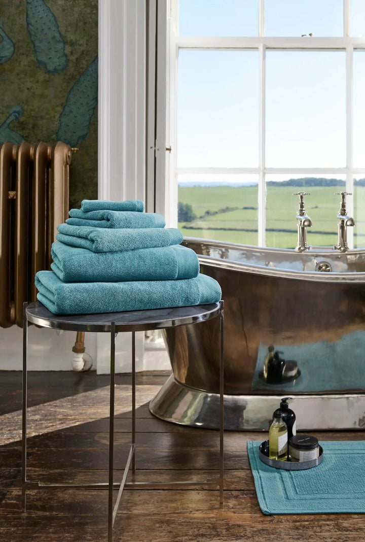 Christy Luxe Bath Sheet Denim - NJ Home Interiors