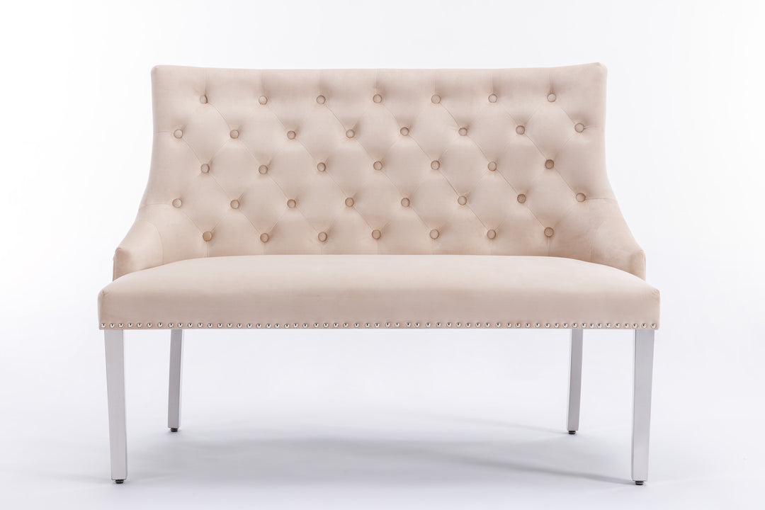 Marlowe Mink High Back Bench