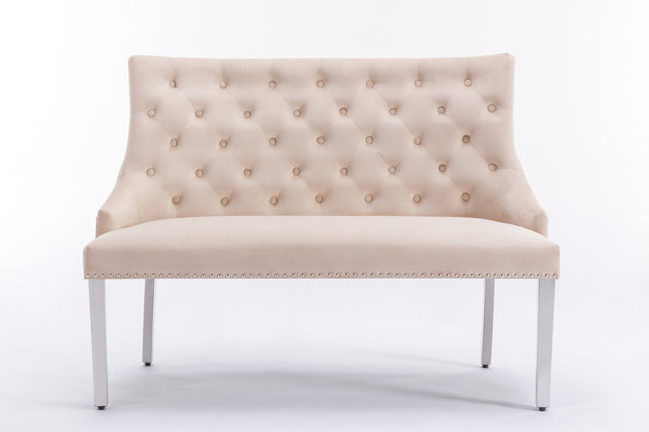Marlowe Mink High Back Bench