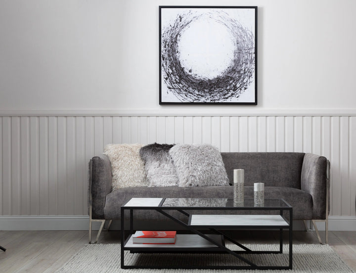 Ibarra Black And Grey Coffee Table Kd Lina Home