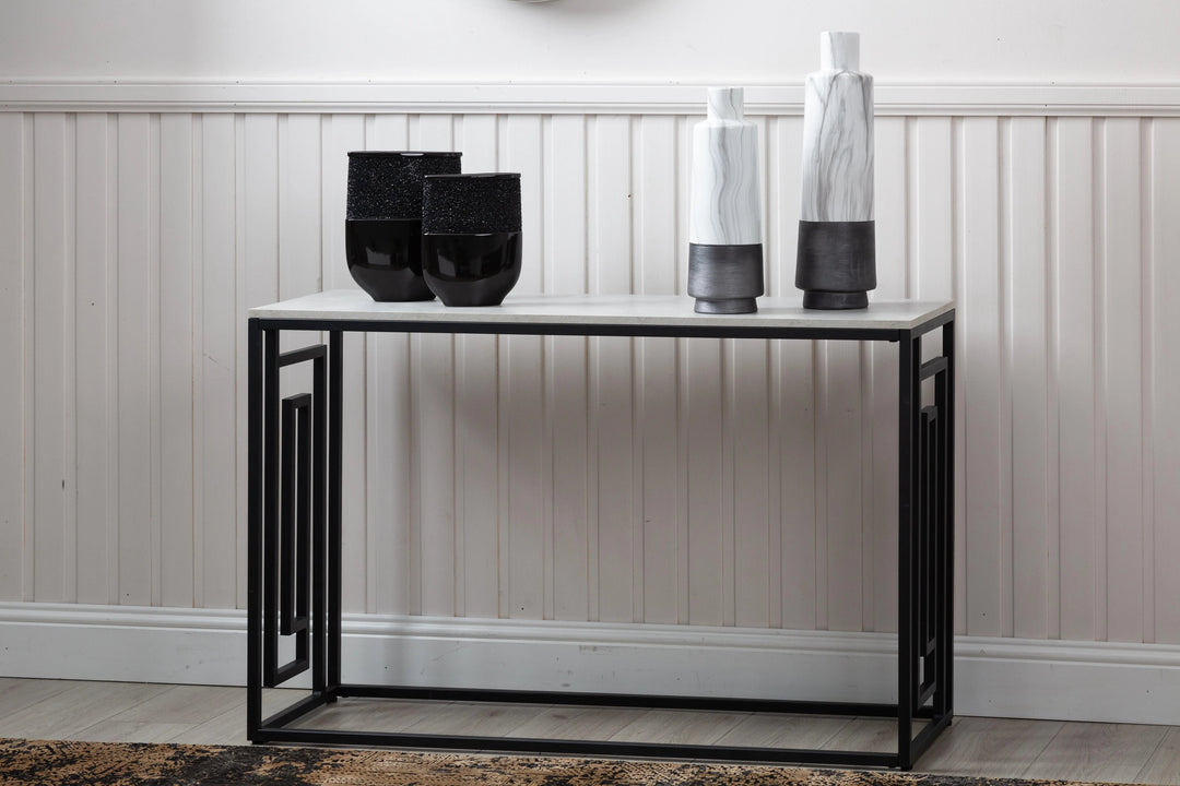 Devon Black And Grey Console Table Kd Lina Home