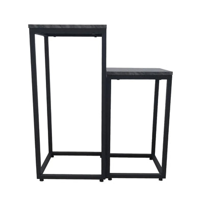 Alora Set of 2 Black Plant Stand Lina Home