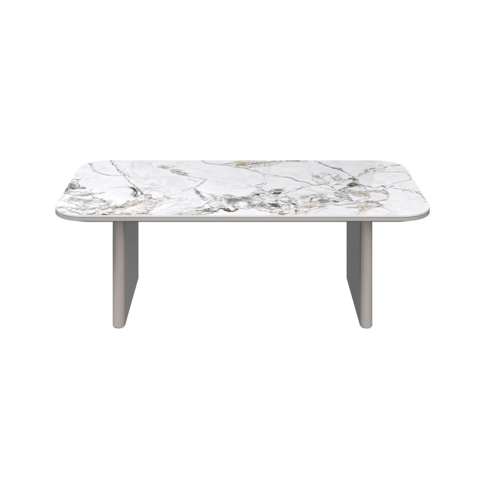 Madison Gloss White Ceramic Coffee Table Torelli