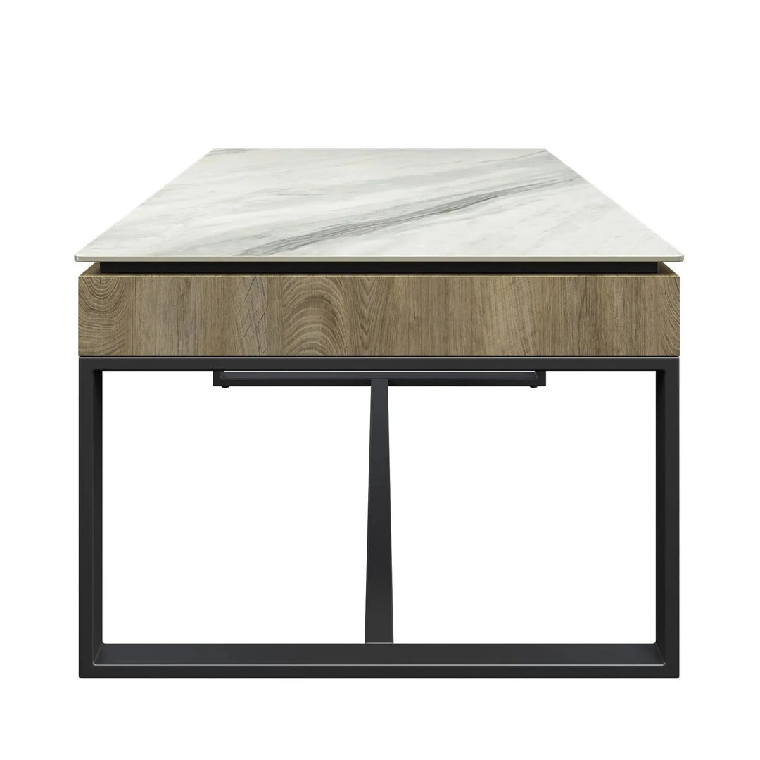 Monroe White Ceramic Coffee Table Torelli