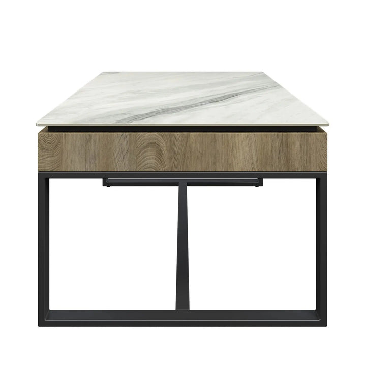 Monroe White Ceramic Coffee Table Torelli