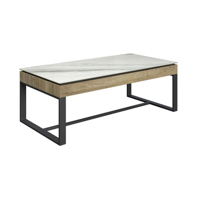 Monroe White Ceramic Coffee Table Torelli