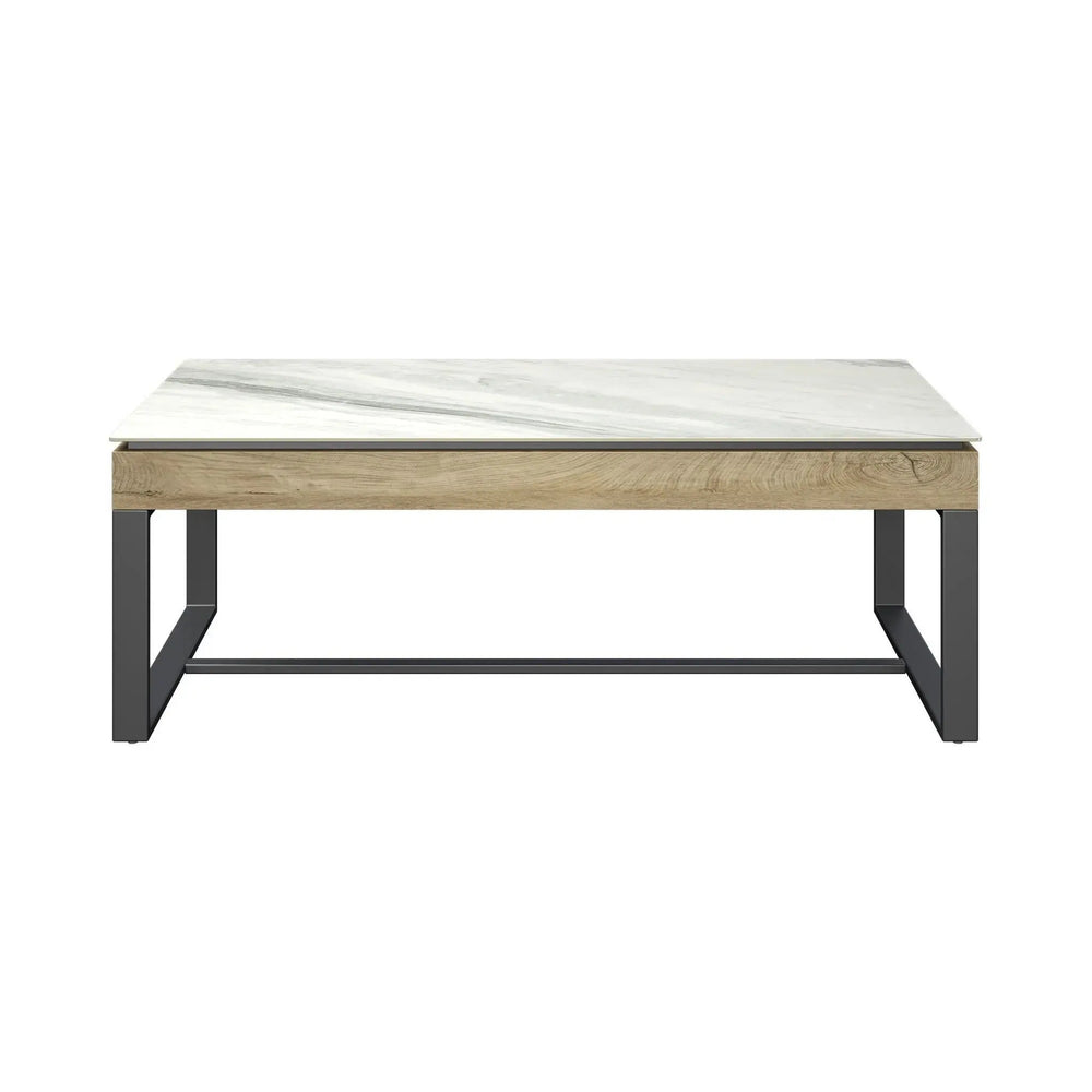 Monroe White Ceramic Coffee Table Torelli