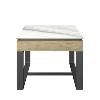 Monroe White Ceramic Side Table Torelli