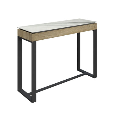 Monroe White Ceramic Console Table Torelli