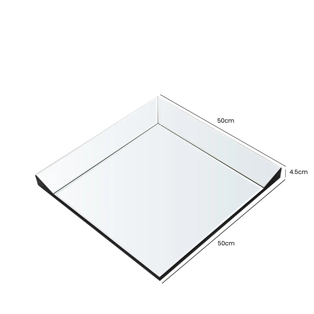 Set Of 4 Mirror Panels – 50 x 50 cm Each Lina Home