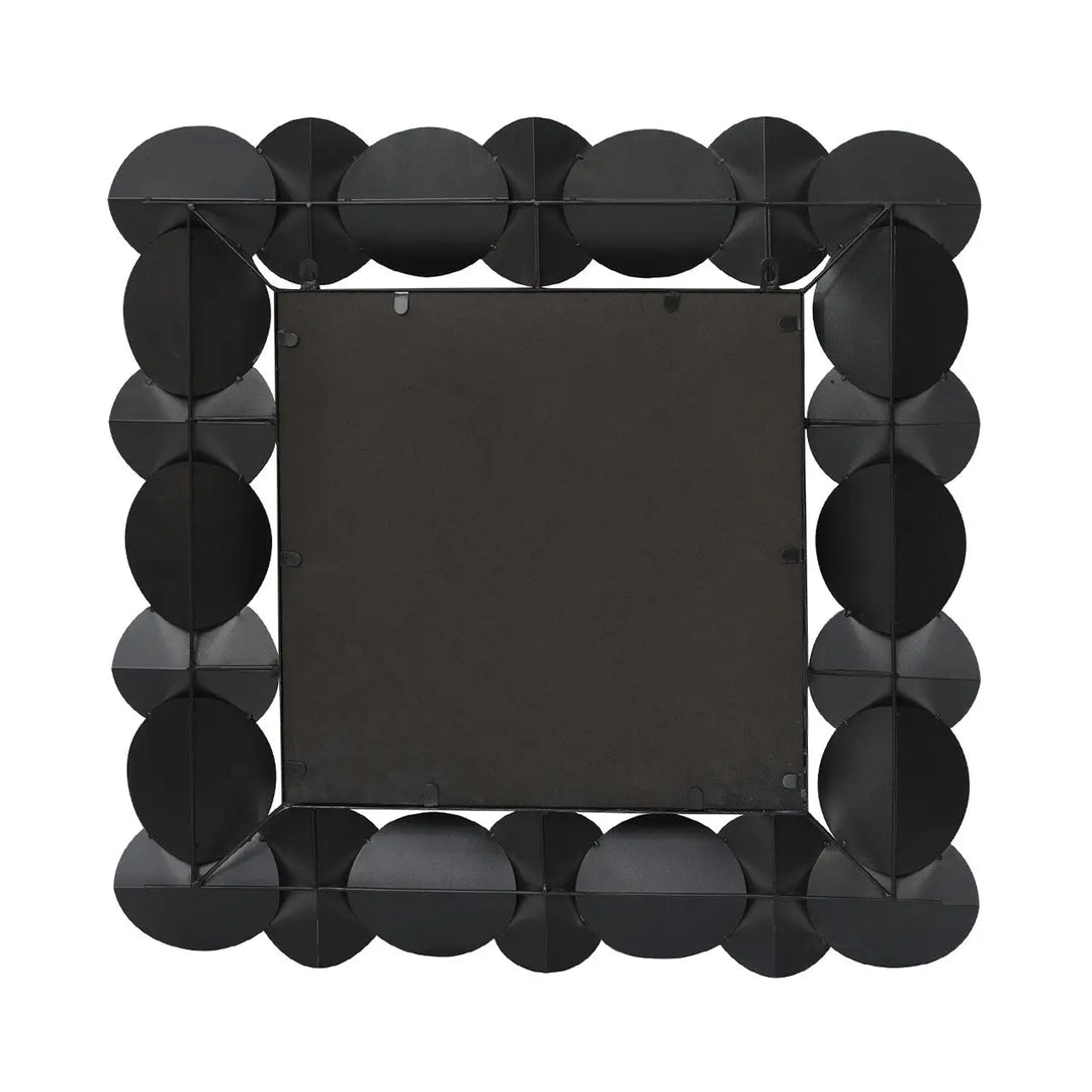 Grey Gunmetal Square Wall Mirror – 76.2 cm Lina Home