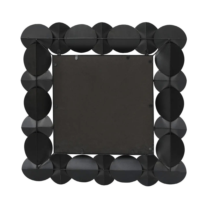Grey Gunmetal Square Wall Mirror – 76.2 cm Lina Home
