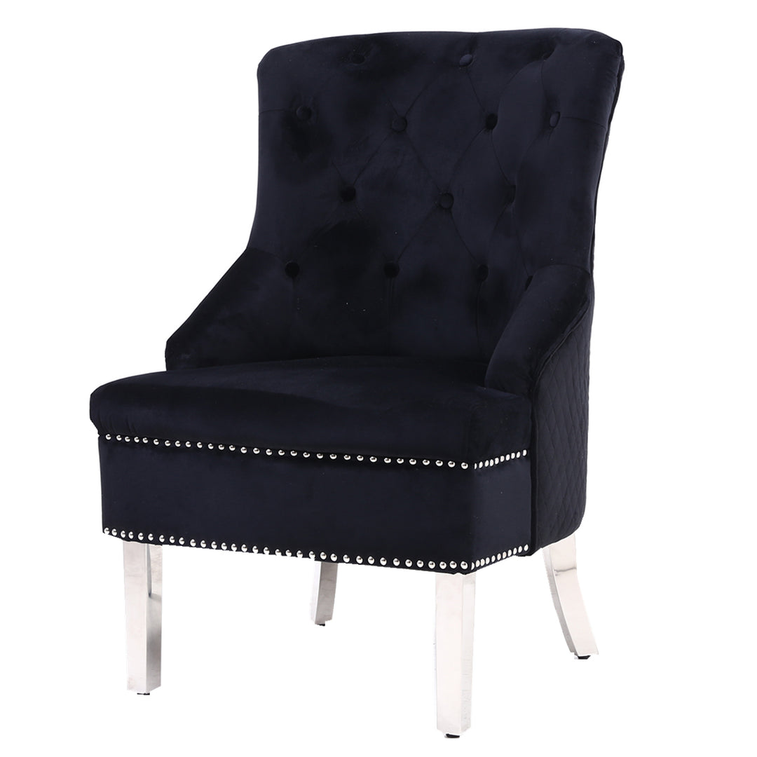 Marlowe Black Wing Chair