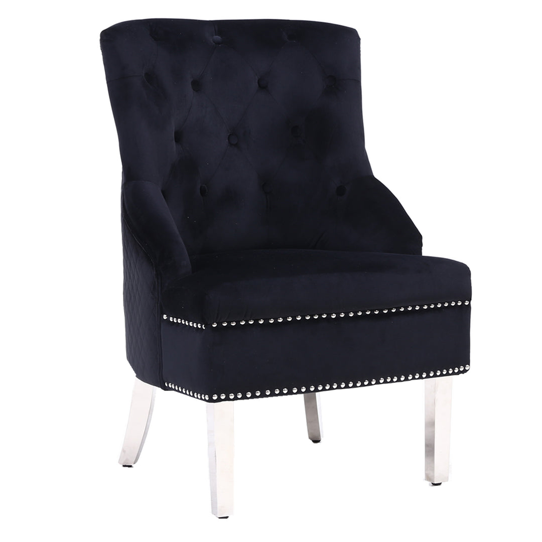 Marlowe Black Wing Chair